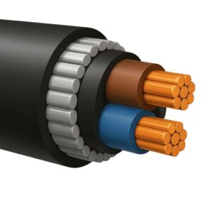 Multicore- XLPE Insulated, PVC Bedded, Steel Wire Armoured (SWA), PVC Sheathed