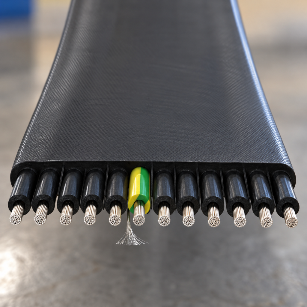 Selecting Flat Trailing Cables for High-Speed Container Cranes