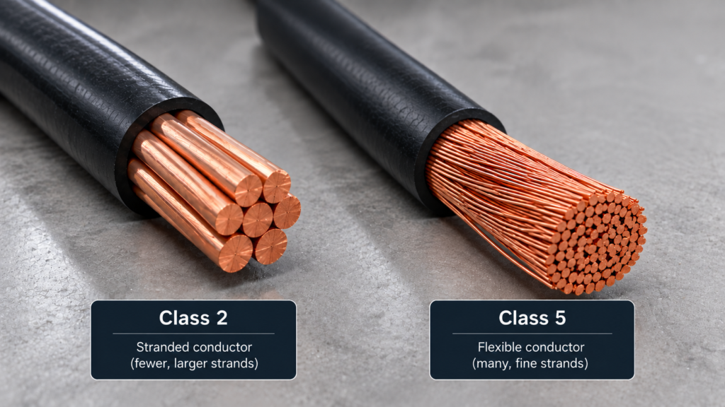 The Importance of Copper Conductor Classifications (Class 2 vs. Class 5) in Flexible Wiring